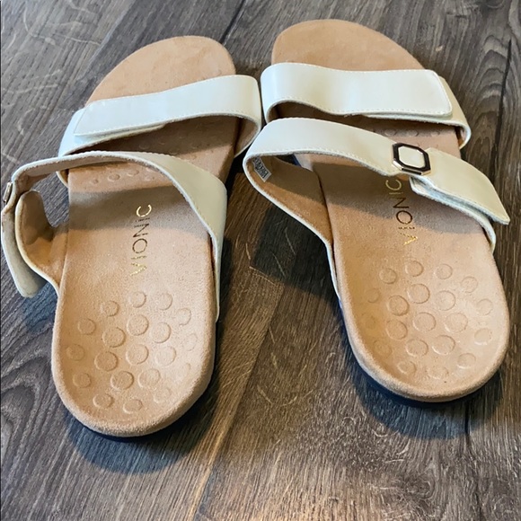 Vionic leather adjustable slide sandals - Picture 2 of 3